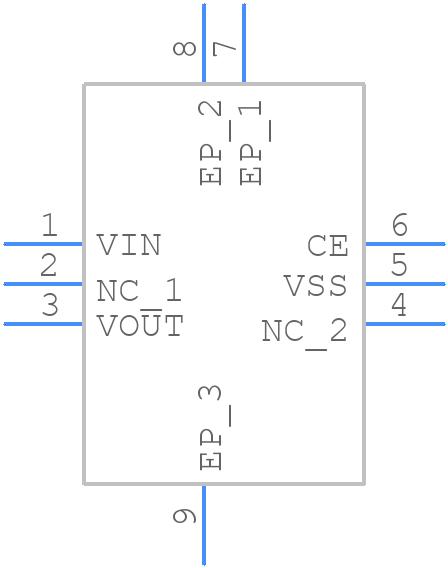 XC6209A332DR - Torex - PCB symbol