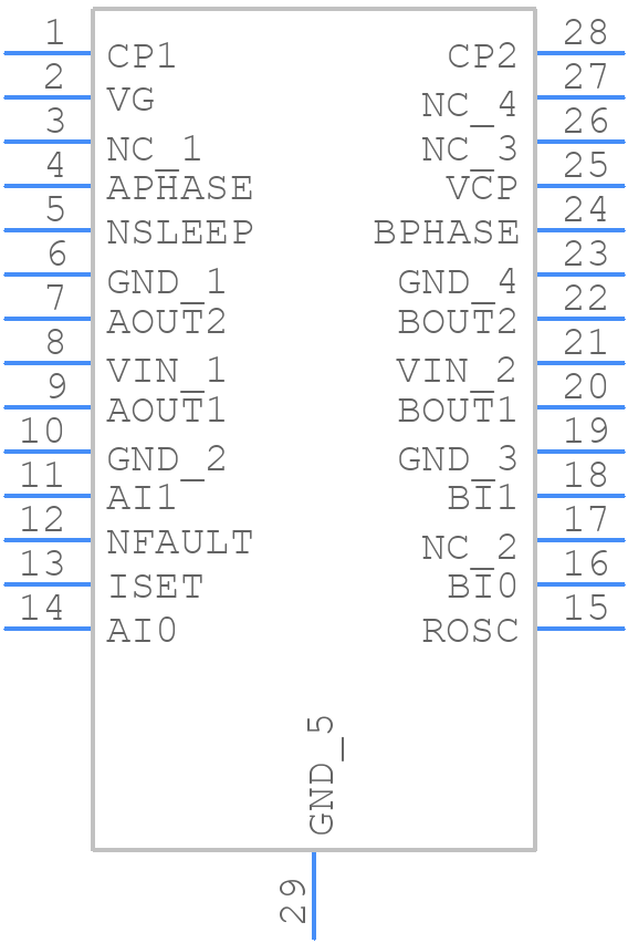 MP6601GF - Monolithic Power Systems (MPS) - PCB symbol