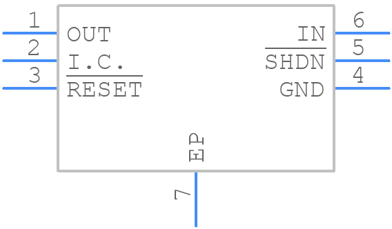 MAX1589AETT100+T - Analog Devices - PCB symbol