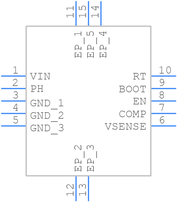 TPS54335ADRCT - Texas Instruments - PCB symbol