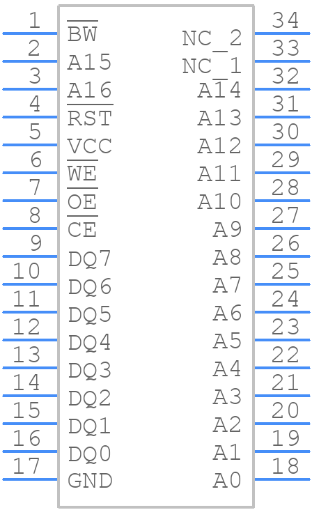 DS1345YP-100 - Analog Devices - PCB symbol