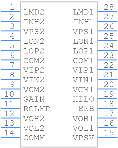 AD8332ARUZ - Analog Devices - PCB symbol