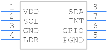 AS7343-DLGM - ams OSRAM - PCB symbol