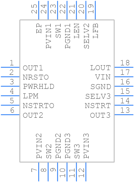 MCP16501TE-E/RMB - Microchip - PCB symbol