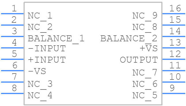 AD843JRZ-16 - Analog Devices - PCB symbol