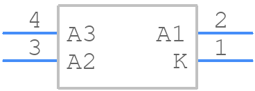 LA E67F-BACB-24-3A5A - ams OSRAM - PCB symbol