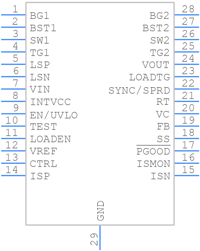 LT8390AHFE#TRPBF - Analog Devices - PCB symbol