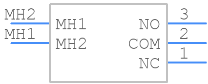 400AWMSP1R1BLKM6QE - E-Switch - PCB symbol
