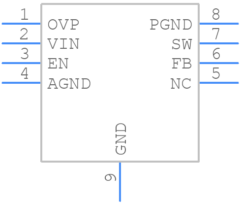 MIC2291-34YML-TR - Microchip - PCB symbol