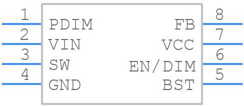 MP2341GTL-Z - Monolithic Power Systems (MPS) - PCB symbol