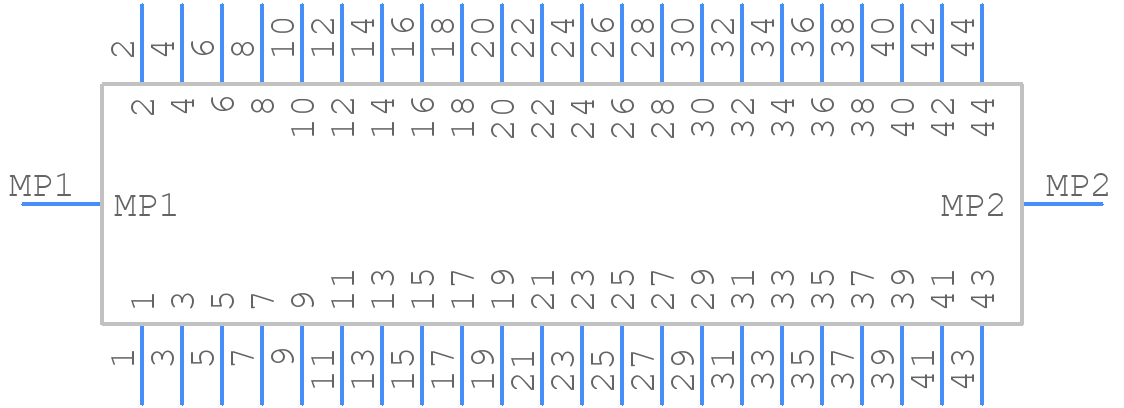 DF37B-44DP-0.4V(51) - Hirose - PCB symbol