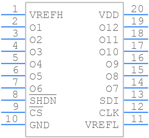 AD8804ARUZ - Analog Devices - PCB symbol
