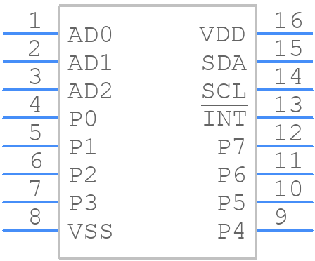 PCA9674APW,118 - NXP - PCB symbol