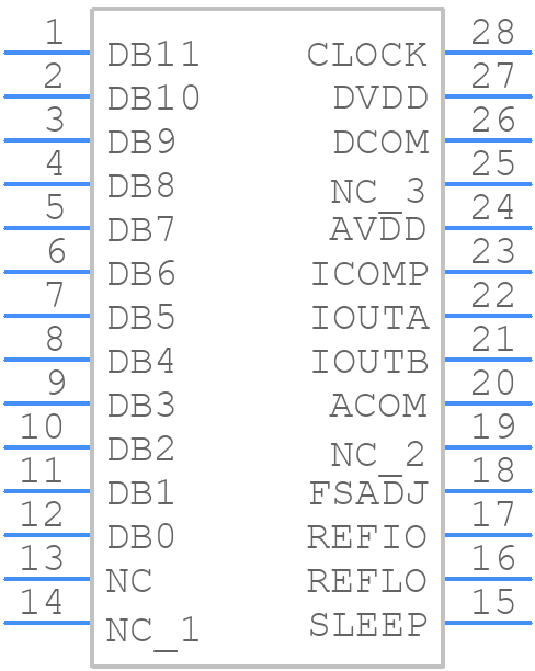 AD9752ARUZ - Analog Devices - PCB symbol
