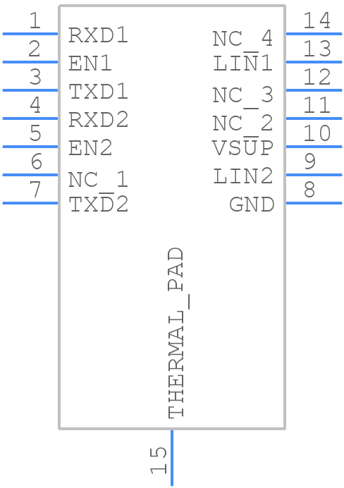 TLIN1022ADMTRQ1 - Texas Instruments - PCB symbol