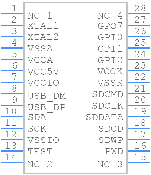 AU9331C23-MAS-NP - Alcor - PCB symbol