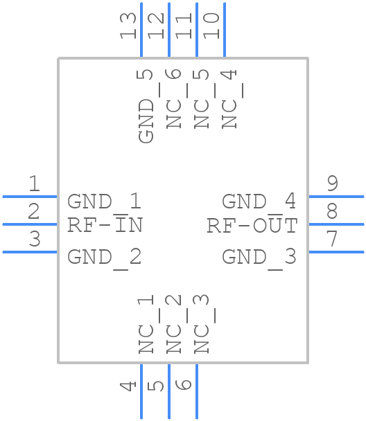 XHF-652M+ - Mini-Circuits - PCB symbol