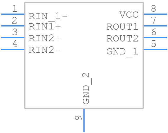 DS90LV028ATLD/NOPB - Texas Instruments - PCB symbol