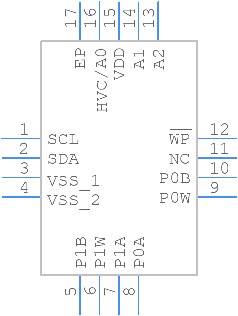 MCP4641T-503E/ML - Microchip - PCB symbol