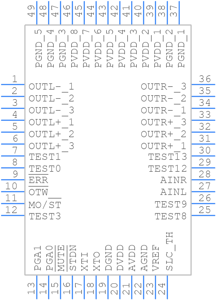 ADAU1592ACPZ - Analog Devices - PCB symbol