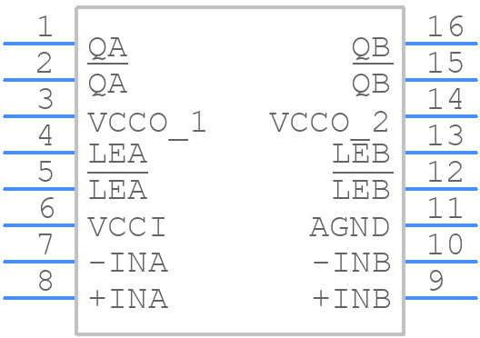 ADCMP551BRQZ - Analog Devices - PCB symbol