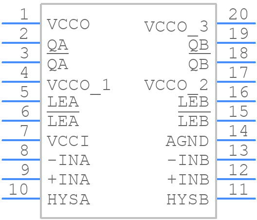 ADCMP552BRQZ - Analog Devices - PCB symbol