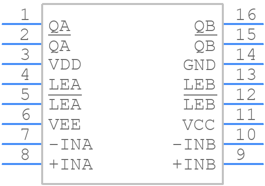 ADCMP561BRQZ - Analog Devices - PCB symbol