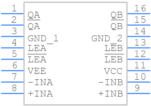 ADCMP563BRQZ - Analog Devices - PCB symbol