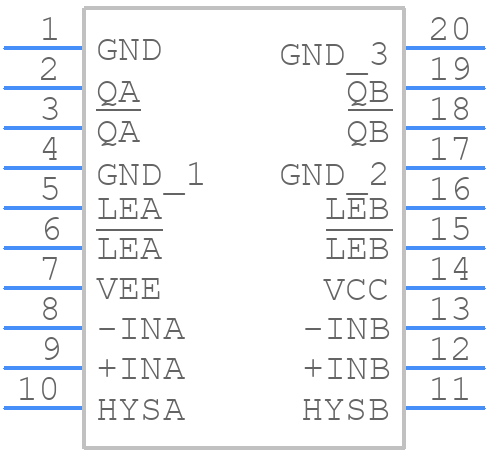 ADCMP564BRQZ - Analog Devices - PCB symbol