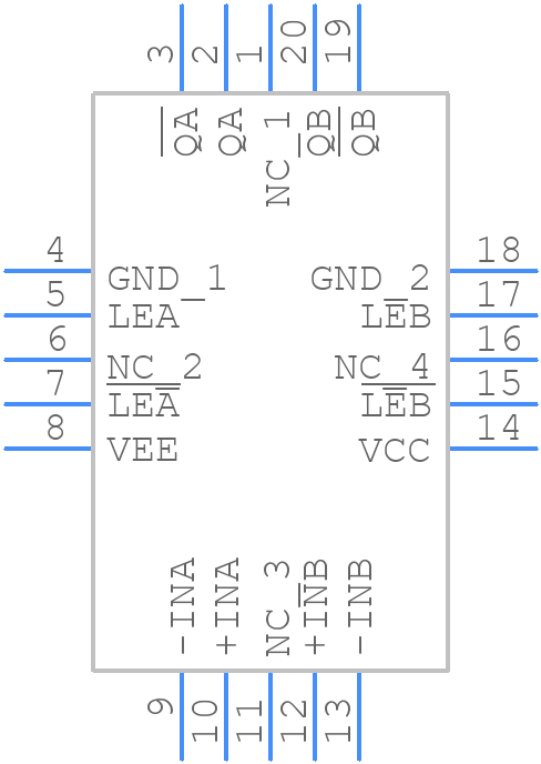 ADCMP565BPZ - Analog Devices - PCB symbol