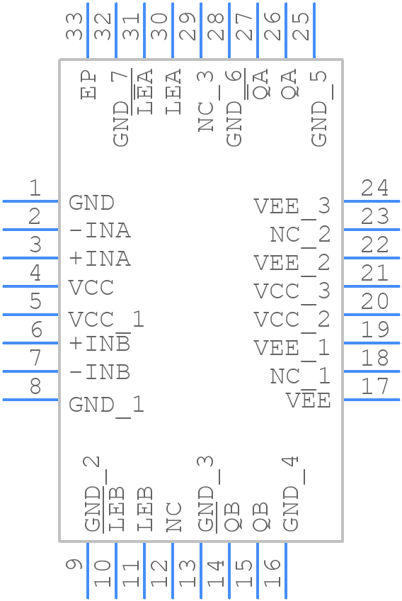 ADCMP566BCPZ - Analog Devices - PCB symbol