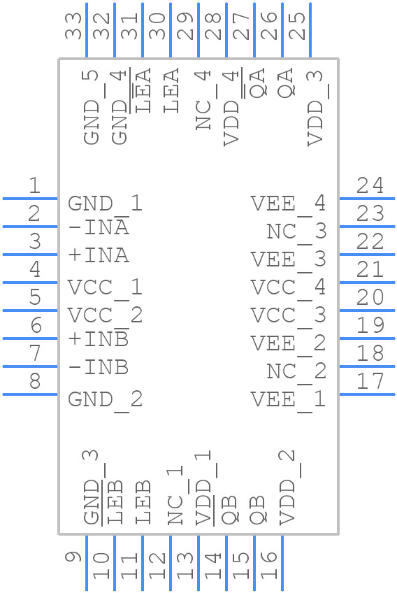 ADCMP567BCPZ - Analog Devices - PCB symbol