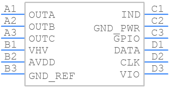 STHVDAC-253C7 - STMicroelectronics - PCB symbol