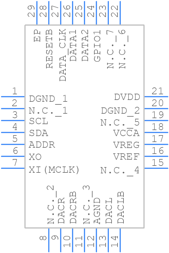 ES9010K2M - ESS Technology - PCB symbol