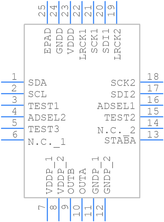 TFA9879HN/N1,118 - NXP - PCB symbol