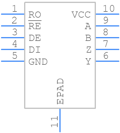 LTC2864IDD-1#PBF - Analog Devices - PCB symbol