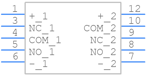 TX2-L25V - Panasonic - PCB symbol