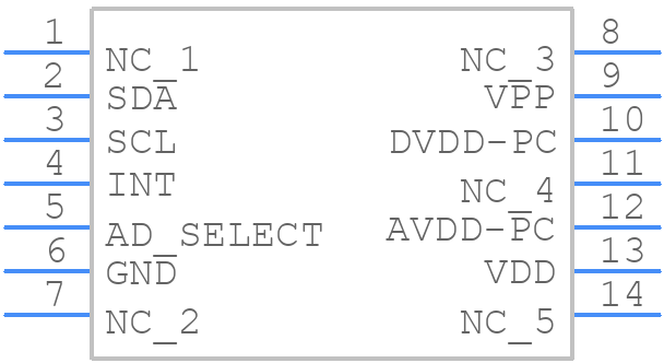 AMG-8853 - Panasonic - PCB symbol