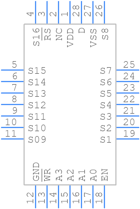 ADG526AKPZ - Analog Devices - PCB symbol