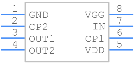 MN3-208 - Panasonic - PCB symbol