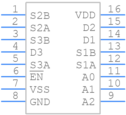 ADG633YRUZ - Analog Devices - PCB symbol