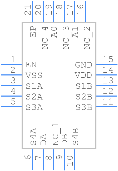 ADG759BCPZ - Analog Devices - PCB symbol