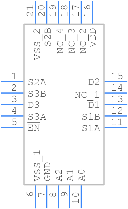 ADG786BCPZ - Analog Devices - PCB symbol