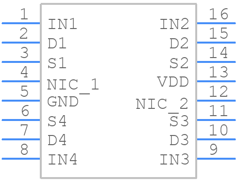 ADG811YRUZ - Analog Devices - PCB symbol