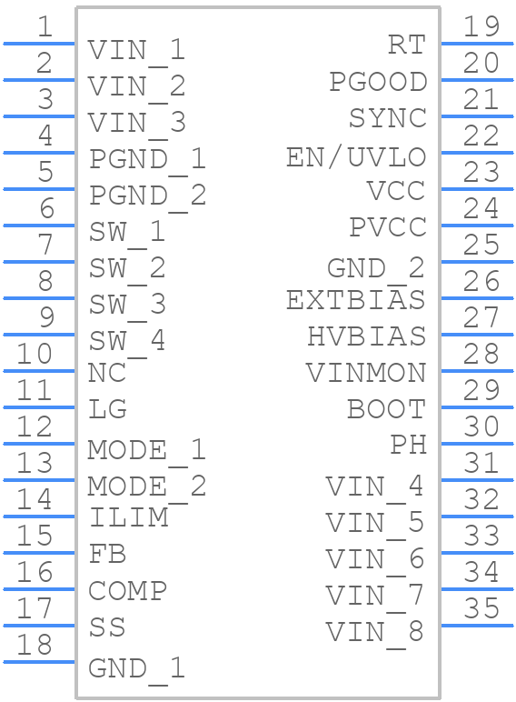 FAN65004B - onsemi - PCB symbol