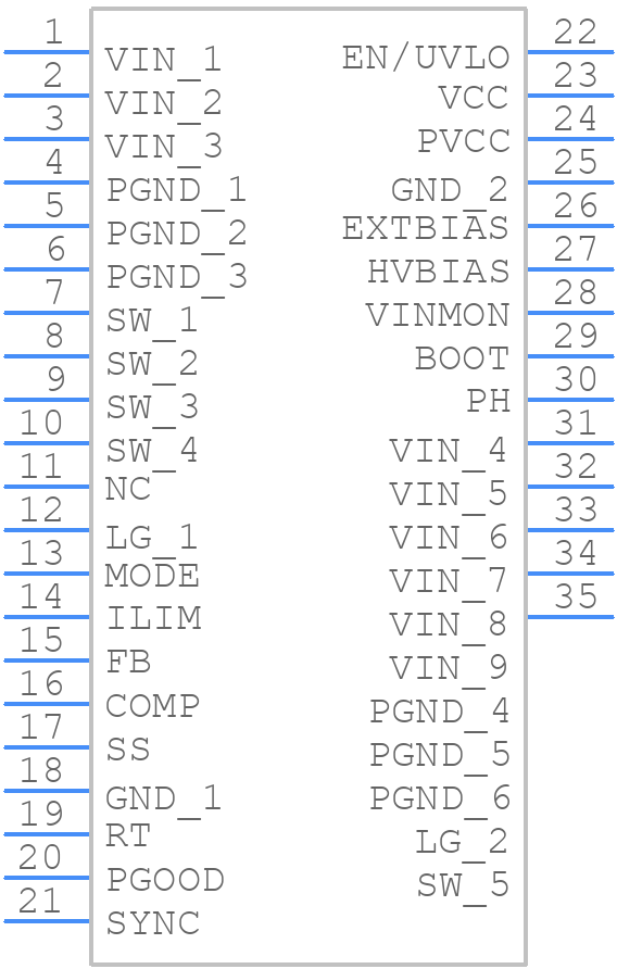 FAN65008B - onsemi - PCB symbol