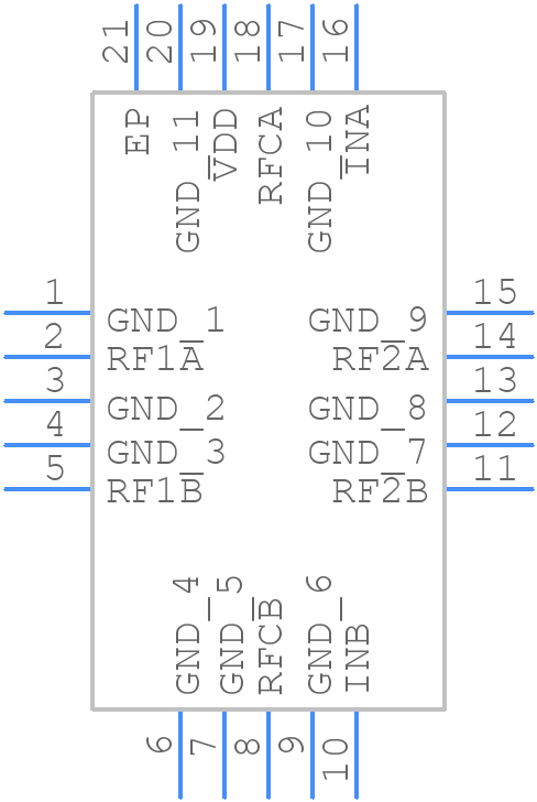 ADG936BCPZ - Analog Devices - PCB symbol