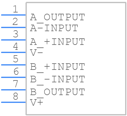 NJM4556AL - Nisshinbo - PCB symbol