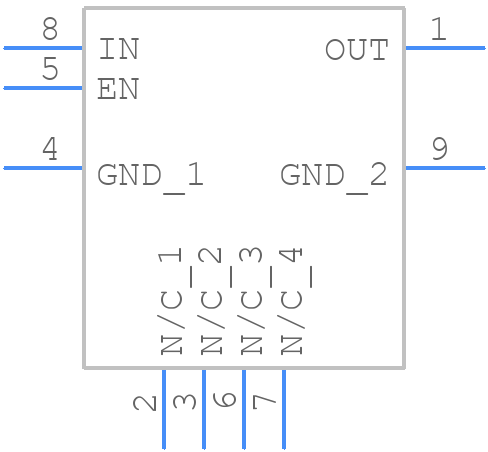 NCV8165ML330TCG - onsemi - PCB symbol