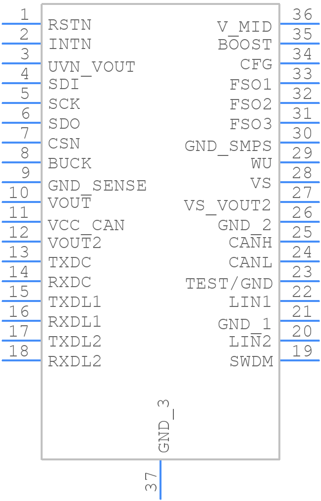 NCV7471BDQ5R2G - onsemi - PCB symbol